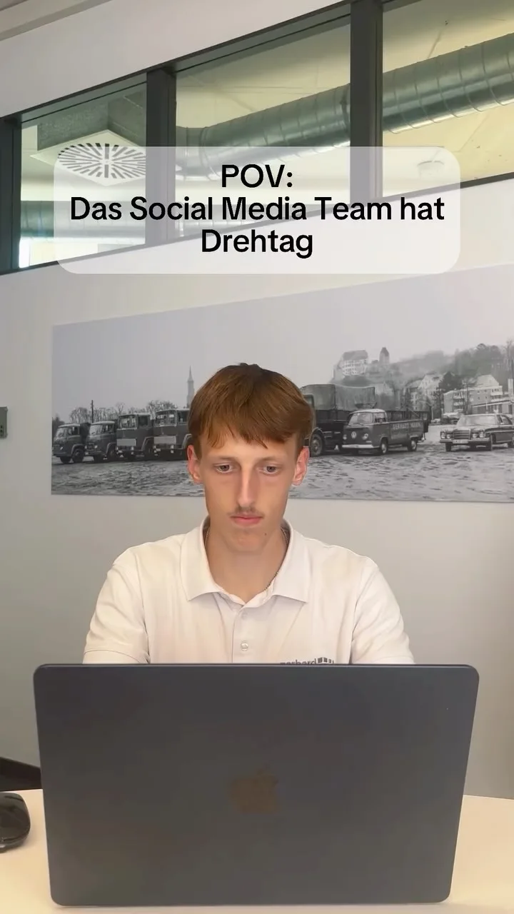 Drehtag des Social-Media-Teams bei Gerhard Mann